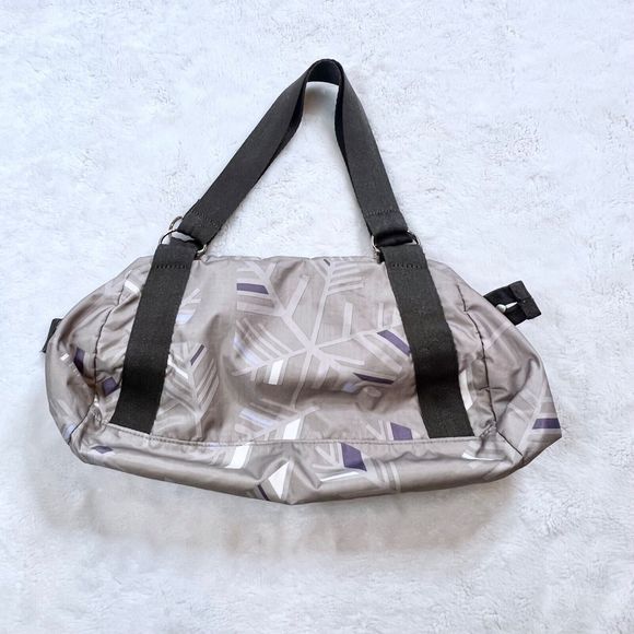 LeSportsac Suzette Satchel Tavel Bag Gray Print Lightweight Shoulder Bag - Picture 4 of 9